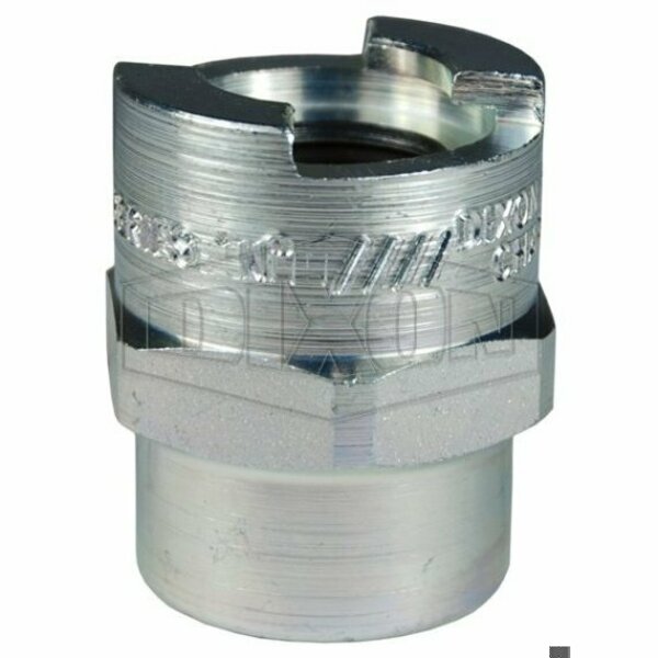 Dixon Dix-Lock N Series Bowes Interchange Female Quick Disconnect Coupler, 3/8-18 Nominal, Steel, Domesti 4NF3